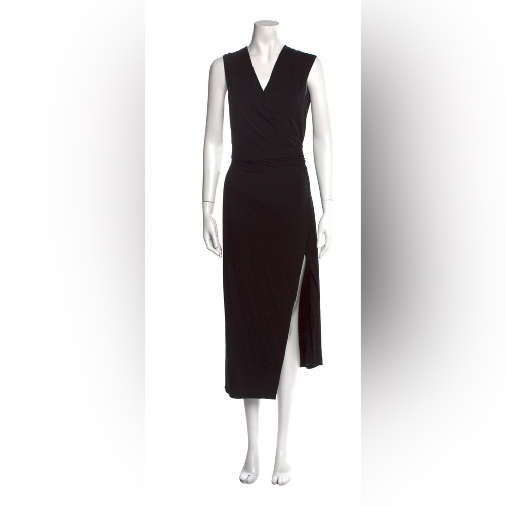 Reformation BLACK wrap dress. SIZE L